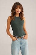 Top Fitted Sleeveless Ribbed